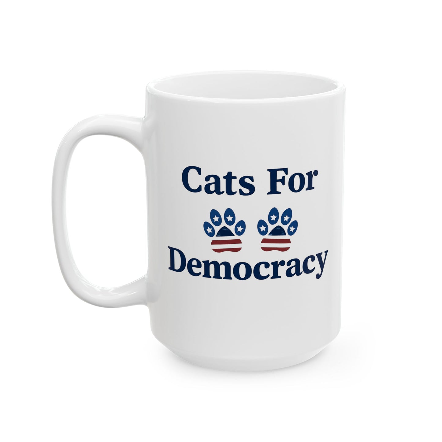Cats for Democracy Ceramic Mug