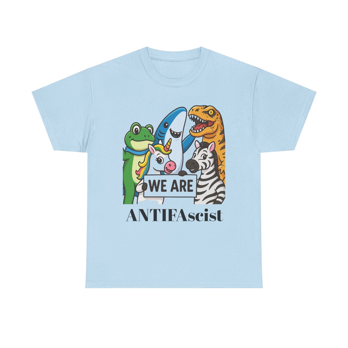 Portland Character ANTIFAscist Heavy Duty Unisex Tee Sizes Small - 5XL (4 colors)