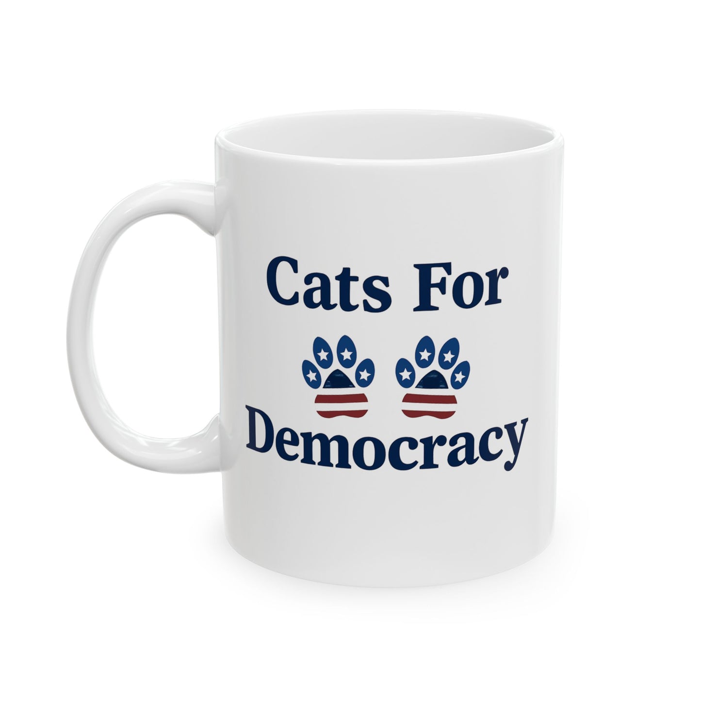Cats for Democracy Ceramic Mug