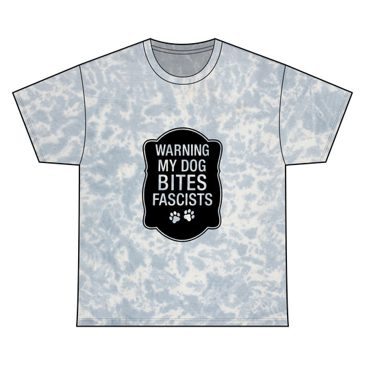 My Dog Bites Fascists Dyed Tee Unisex Cotton T-Shirt 3 sizes